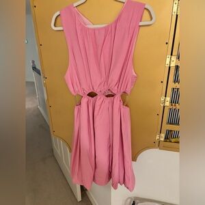Medium Pink Entro Cutout Dress
